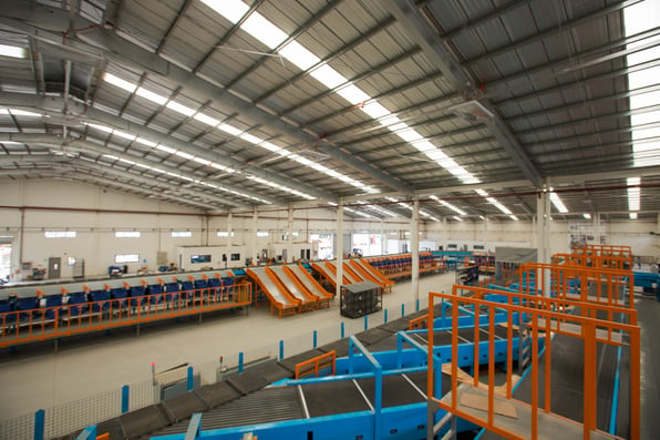Facilities inside an Entrego warehouse